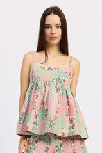 Load image into Gallery viewer, Jacquie the Label Gigi Babydoll Top | Pink Ivory Sage