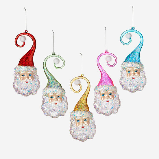 Santa Swirl Hat Ornaments