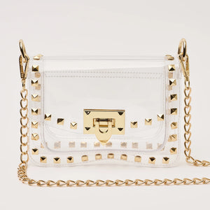 Jackie in Gold Clear Crossbody