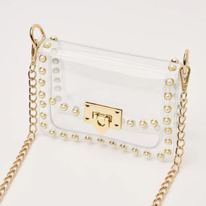 Jackie in Pearl Clear Crossbody