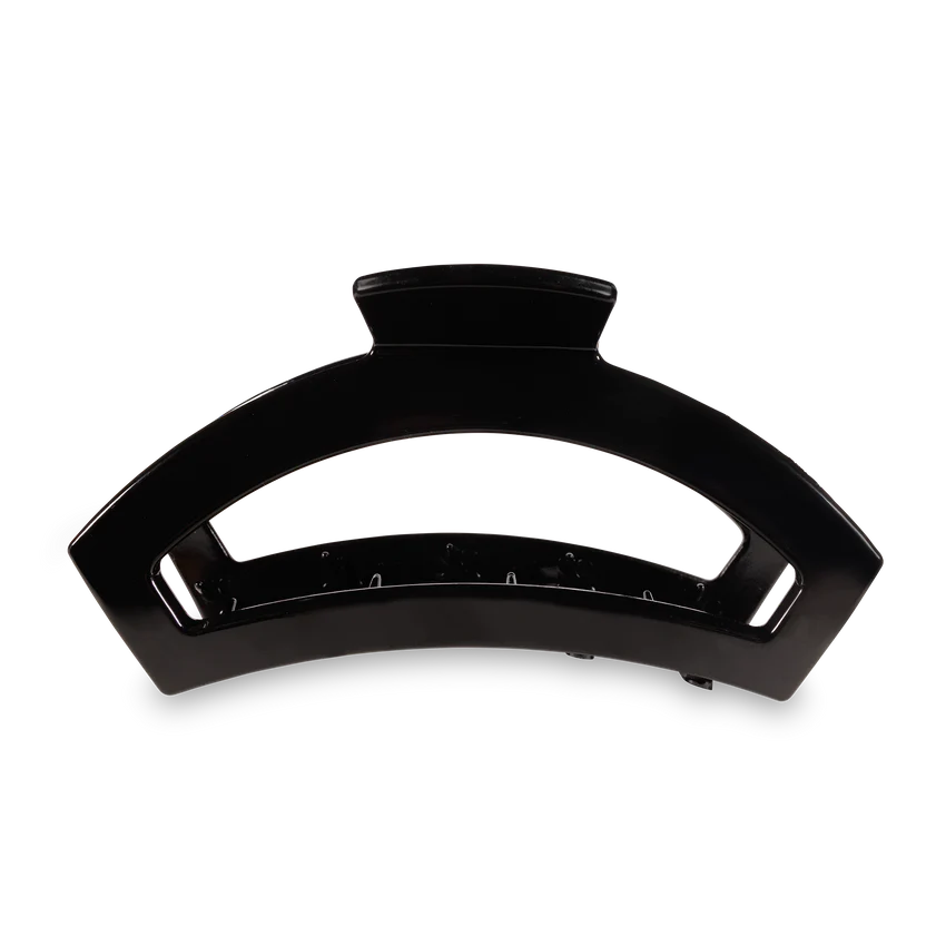 Teleties Open Jet Black Large Hair Clip