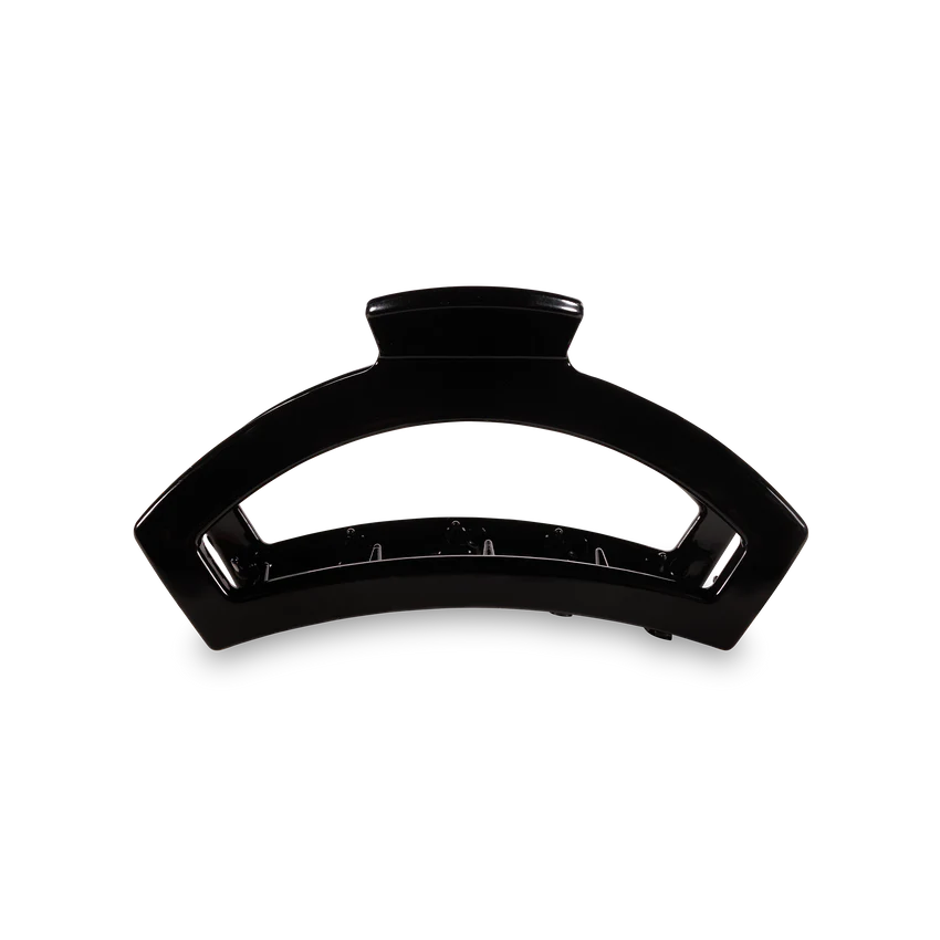 Teleties Open Jet Black Medium Hair Clip