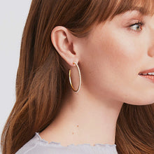 Load image into Gallery viewer, Julie Vos Gold Juliet Hoop | Pearl | Medium