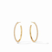 Load image into Gallery viewer, Julie Vos Gold Juliet Hoop | Pearl | Medium