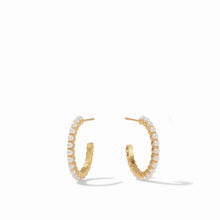 Load image into Gallery viewer, Julie Vos Gold Juliet Hoop | Pearl | Small