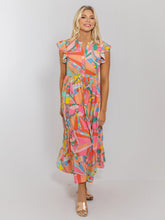 Load image into Gallery viewer, Karlie Bright Geo Tier Maxi Dress