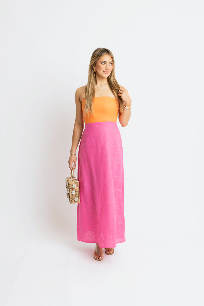 Karlie Colorblock Maxi Dress