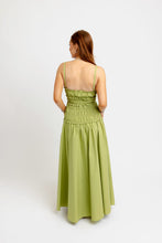 Load image into Gallery viewer, Karlie Solid Smock Cami Maxi Dress | Citrine