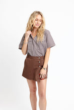 Load image into Gallery viewer, Karlie Brown Denim Wrap Skort