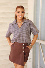 Load image into Gallery viewer, Karlie Brown Denim Wrap Skort