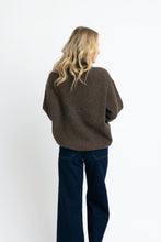 Load image into Gallery viewer, Karlie Solid Turtleneck Sweater | Chocolate