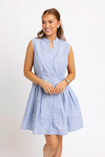 Load image into Gallery viewer, Karlie Stripe Chambray Shirt Dress
