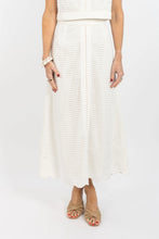 Load image into Gallery viewer, Garland Emmy Long Skirt | White Cut Out Lace