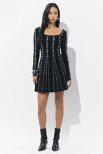 Load image into Gallery viewer, Adelyn Rae Kira Square Neck Stripe Sweater Mini Dress
