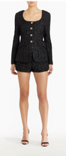 Load image into Gallery viewer, Amanda Uprichard LS Kya Romper | Black Tweed