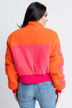 Load image into Gallery viewer, Karlie Retro Floral Fleece Jacket
