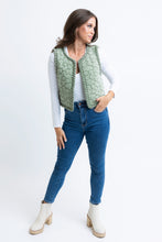 Load image into Gallery viewer, Karlie Walker Denim Floral Vest