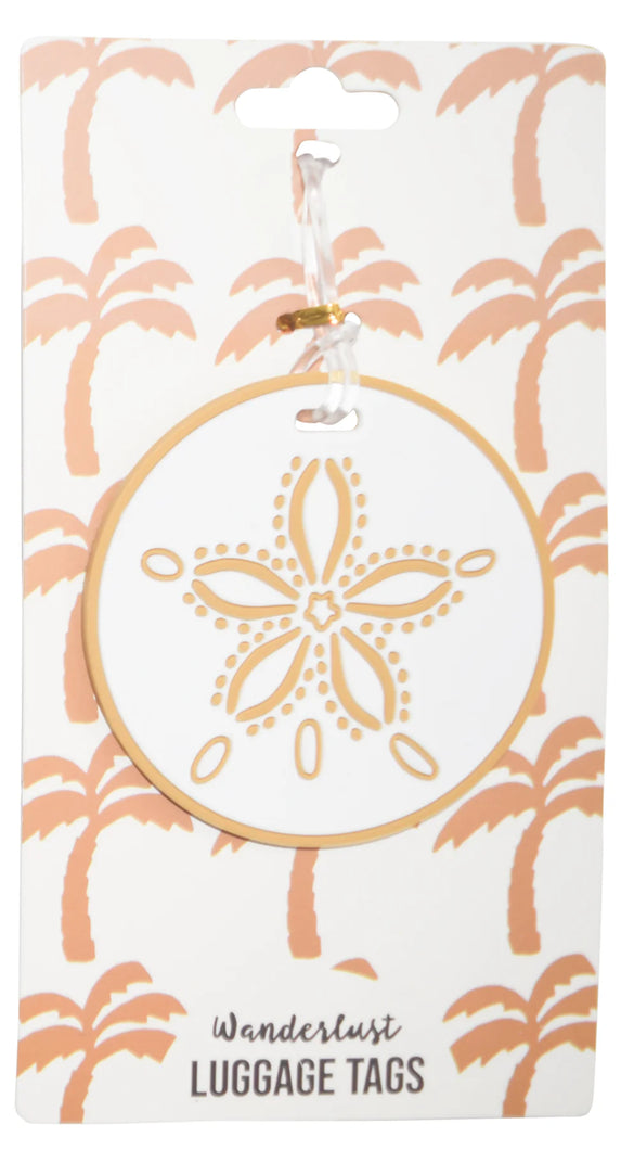 Sand Dollar Silicone Luggage Tag