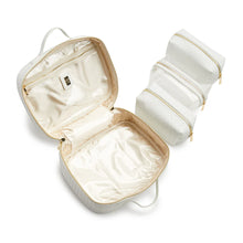 Load image into Gallery viewer, TRVL2 Luxe Cosmetic Toiletry Case | Woven White