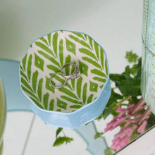Load image into Gallery viewer, Laura Park Petite Frond Green Ceramic Ring Dish