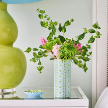 Load image into Gallery viewer, Laura Park Rosemary Stripe Blue Vase