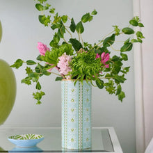 Load image into Gallery viewer, Laura Park Rosemary Stripe Blue Vase