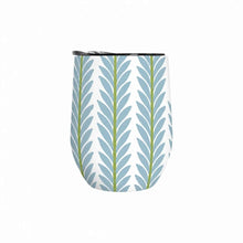 Load image into Gallery viewer, Laura Park Frond French Blue Wine Tumbler