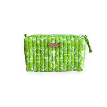 Load image into Gallery viewer, Laura Park Petal Garden Green Signature Cosmetic Bag
