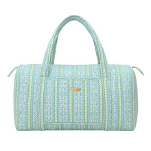 Load image into Gallery viewer, Laura Park Rosemary Stripe Blue Signature Duffle Bag