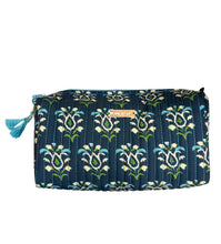 Load image into Gallery viewer, Laura Park Rosemary Indigo Signature Cosmetic Bag