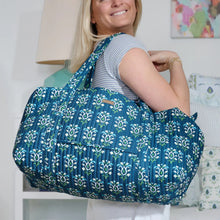Load image into Gallery viewer, Laura Park Rosemary Indigo Signature Duffle Bag