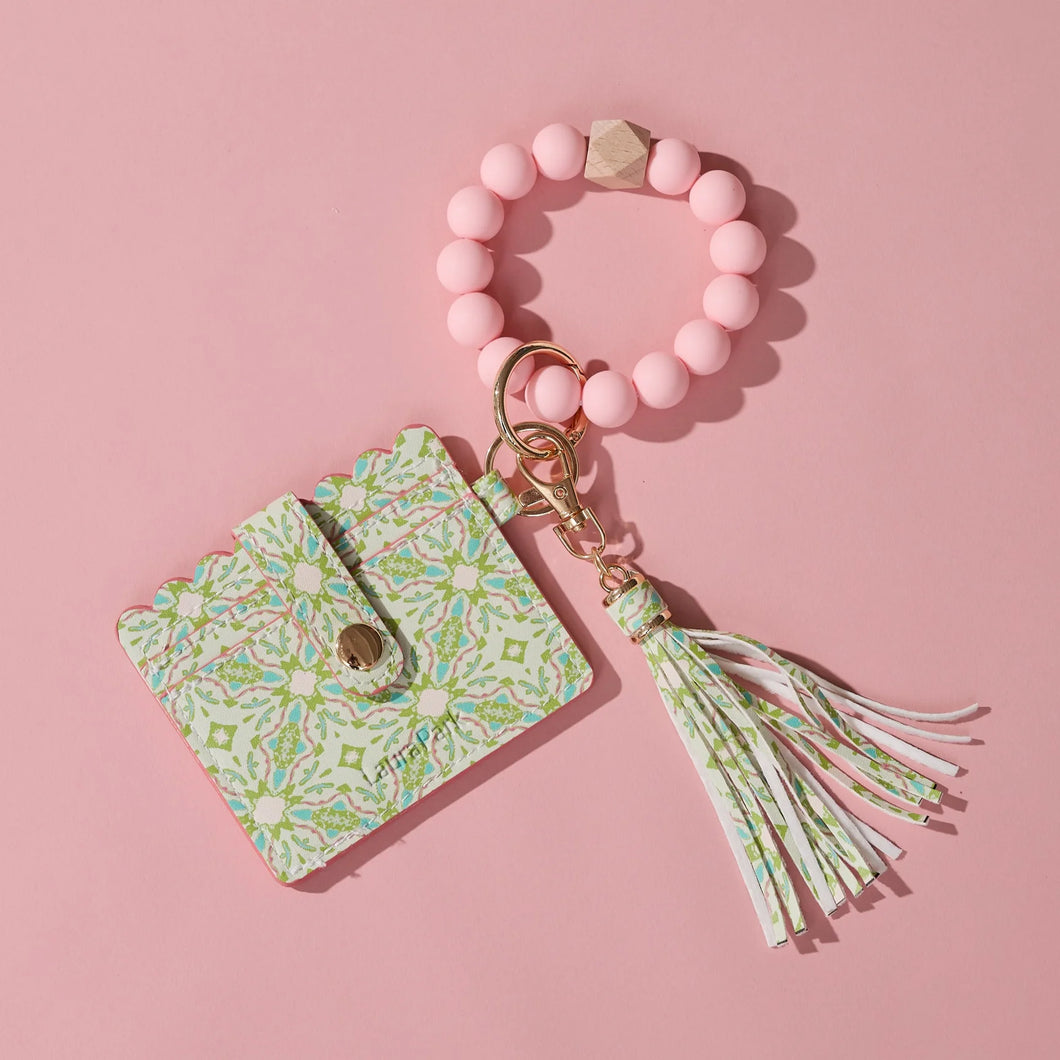 Laura Park Lagos Blush Keychain Wristlet Wallet
