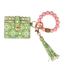 Load image into Gallery viewer, Laura Park Lagos Blush Keychain Wristlet Wallet