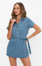 Load image into Gallery viewer, Show Me Your MUMU Stateside Romper | Hazy Blue