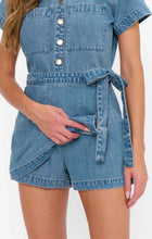 Load image into Gallery viewer, Show Me Your MUMU Stateside Romper | Hazy Blue