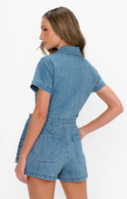 Load image into Gallery viewer, Show Me Your MUMU Stateside Romper | Hazy Blue