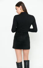 Load image into Gallery viewer, Show Me Your MUMU Maverick Mini Skirt | Black Faux Suede