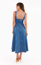 Load image into Gallery viewer, Show Me Your MUMU Prim Midi Dress | Windy Indigo