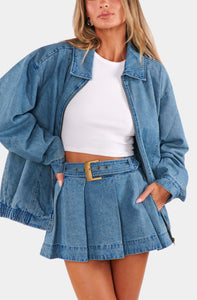 Show Me Your MUMU Lohan Mini Skort | Ozone Indigo