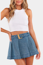 Load image into Gallery viewer, Show Me Your MUMU Lohan Mini Skort | Ozone Indigo
