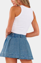 Load image into Gallery viewer, Show Me Your MUMU Lohan Mini Skort | Ozone Indigo