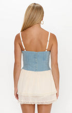 Load image into Gallery viewer, Show Me Your MUMU Geneva Mini Dress | Light Indigo W/ Cream Voile