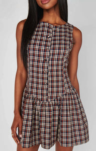 Show Me Your MUMU Meester Mini Dress | Saddle Plaid