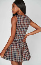 Load image into Gallery viewer, Show Me Your MUMU Meester Mini Dress | Saddle Plaid