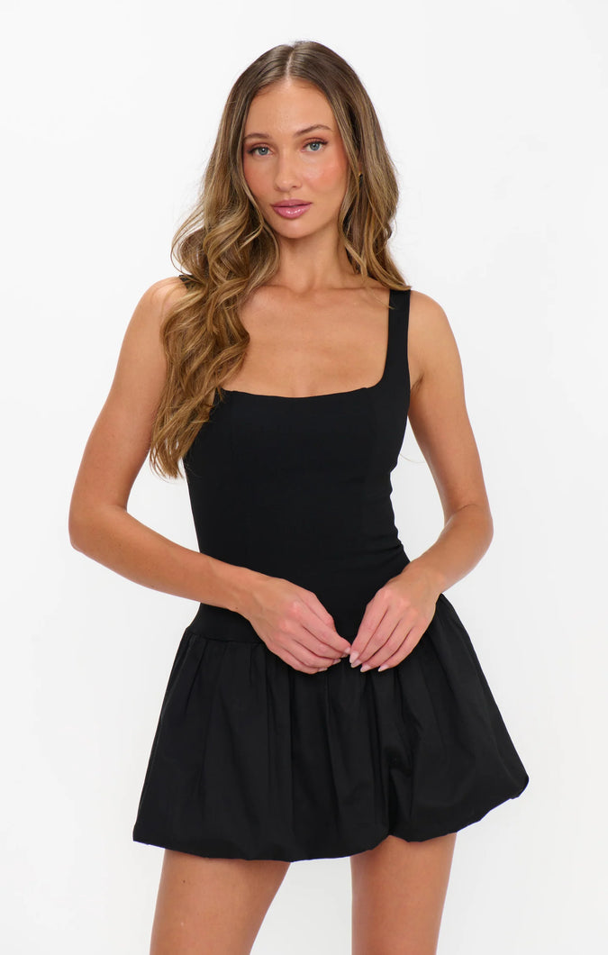 Show Me Your MUMU Marlo Mini Dress| Black