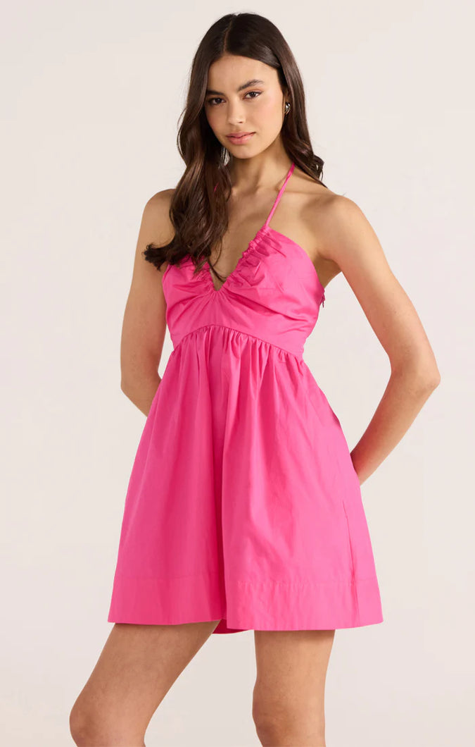 Mink Pink Celestia Halter Mini Dress