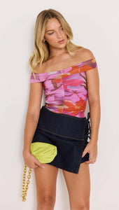Mink Pink Sierra Mesh Top