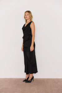 Mink Pink Momento Cowl Neck Top | Black