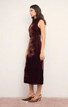Load image into Gallery viewer, Mink Pink Sonja Velvet Midi Dress | Chocolate