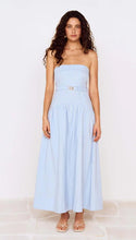 Load image into Gallery viewer, Mink Pink Ines Strapless Midi Dress | Sky Blue